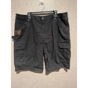 Wrangler Workwear Mens Black Cargo Shorts Utility Pockets Outdoor‎ Casual